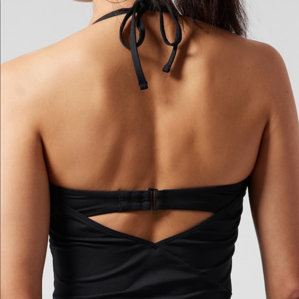 NWT Athleta Hampton Black Tankini Swim Top - Picture 3 of 8